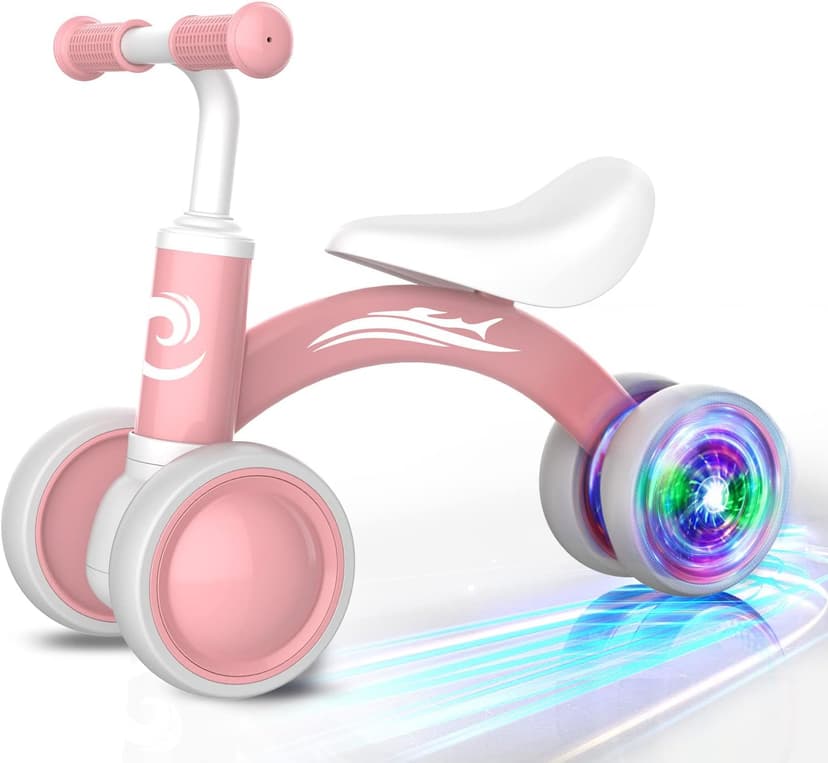 Gamfeiny Colorful Lighting Baby Balance Bike Toys for 1 Year Old Boy Girl Gifts, 10-36 Month Toddler Balance Bike, No Pedal 4 Silence Wheels & Soft Seat First Riding on Toys, 1st Birthday Gifts B0BLMF98S8
