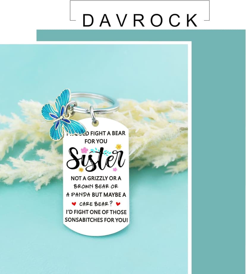 Funny Sister Birthday Gift Ideas From Brother Cute Keychain