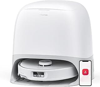 roborock Qrevo Curv Robot Vacuum and Mop, Zero-Tangling, AdaptiLift Chassis, FlexiArm Technology, Al Obstacle Recognition, 17mm Mop Lift, 18,500Pa Suction, Hot Water Mop Washing & Dock Self Cleaning