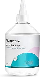 Mungoone Clothes Grease Stain Remover, Newborn & Baby Essentials, Laundry Stain Treatment, Stain Remover for Oil Grease, Ink Stains, Foods & Vegetable Stains, Makeup, Grass, Coffee, & More, 8 Fl Oz