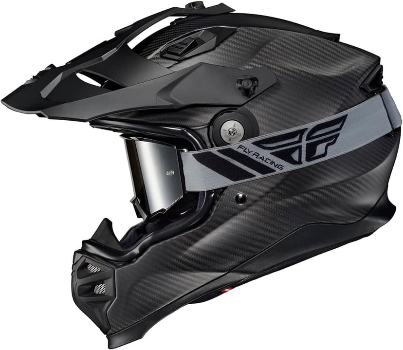 ScorpionEXO XT9000 Full Face Carbon Fiber Adventure Motorcycle Helmet with Pinlock Ready Shield Bluetooth Ready Speaker Pockets DOT ECE Solid (Matte Black - X-Large)
