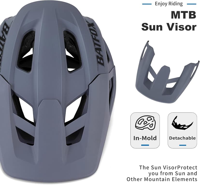 NTA 8776 E-Bike & Mountain Bike Helmet for Adults Youth, E-MTB Cycling Helmet for Men Women (52-60CM)