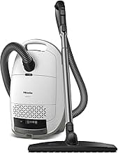 Miele New Guard M1 Parquet XL Bagged Canister Vacuum Cleaner with AirClean Plus Filter, AllTeQ Universal Floorhead, and Parquet Twister XL Floorbrush, LED Icon Display, in Brilliant White
