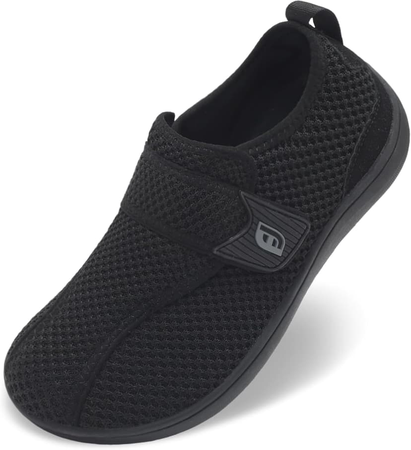 JOINFREE Diabetic Wide Walking Shoes for Women & Men with Adjustable Upper, Zero Drop Non Slip Casual Sneakers Comfortable for Edema, Arthritis, Swollen Feet & Elderly