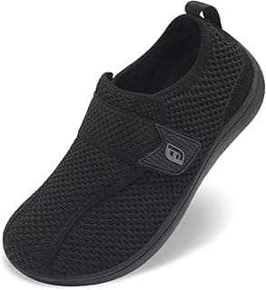 JOINFREE Diabetic Wide Walking Shoes for Women & Men with Adjustable Upper, Zero Drop Non Slip Casual Sneakers Comfortable for Edema, Arthritis, Swollen Feet & Elderly