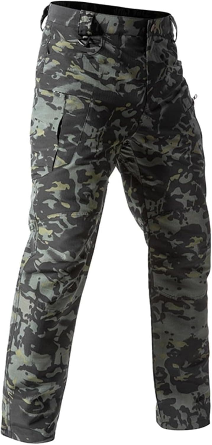 Generic Tactical Cargo Pants for Men Stretch Water Resistant Ripstop Pants Outdoor Lightweight Work Hiking Pant with Pockets