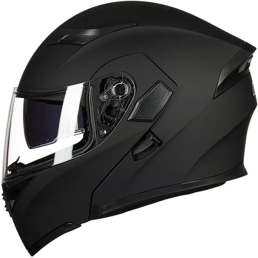 ILM Motorcycle Dual Visor Flip up Modular Full Face Helmet DOT Model 902/902L