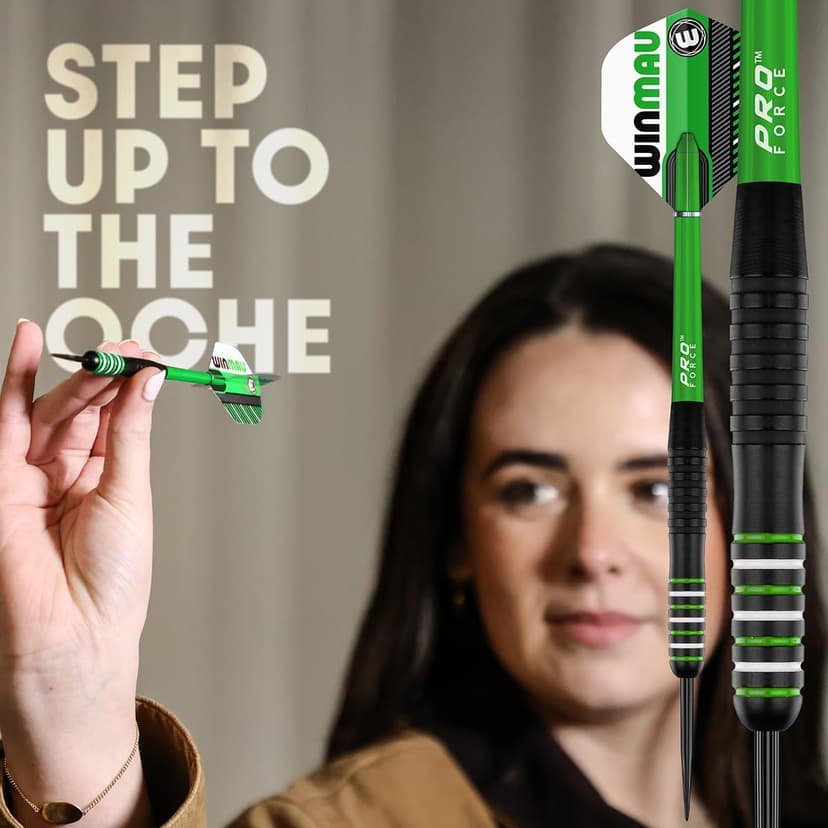 Winmau Darts - Masters Pro Premium Bristle Dartboard Set - Includes Dart Board, Darts, Flights, Shafts and Oche Strip - Professional Steel Tip Darts & Dart Board for Adults