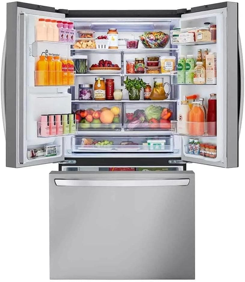 LG 36 Inch Counter-Depth MAX™ Smart French Door Refrigerator with 26 cu.ft. Capacity, WiFi Enabled, ThinQ Technology, Dual Ice Maker, Slim SpacePlus® Ice System