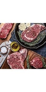 MeatWorks Chef's Choice USDA Prime Sampler Bundle – 16 Cuts: Chicken Breasts & Thighs, Bacon, Ground Beef, Sirloin Tips, Fajita Strips & Chuck Roast (Approx. 7.5 lb) – Meat Gift Box