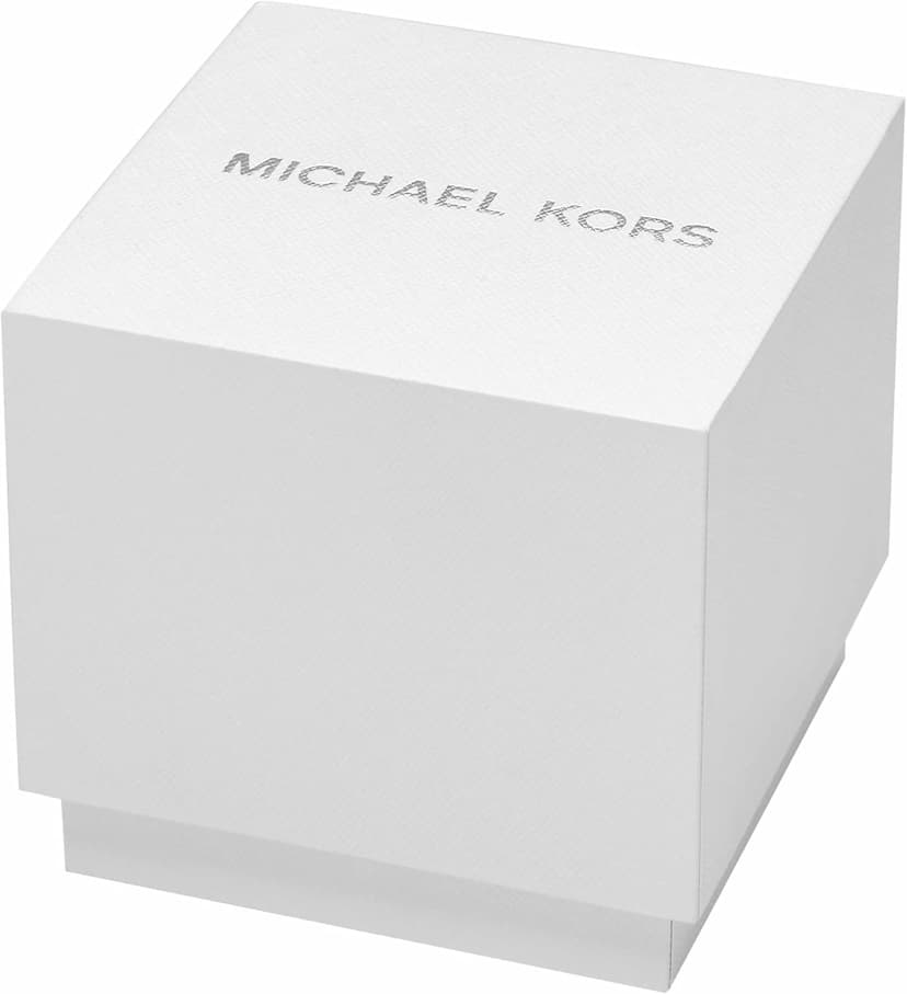 Michael Kors Corey Three-Hand Black Leather Watch