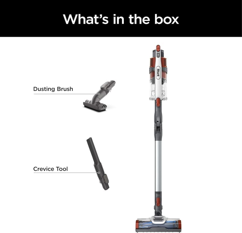 Shark Pet Pro Cordless Stick Vacuum with MultiFLEX, HEPA Filter, Lightweight, Powerful Suction, 40min Runtime, Removable Hand Vacuum, Includes Crevice Tool & Dusting Brush, UZ351H