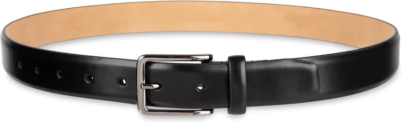 Haggar mens Leather Dress Belt for Suits and Pants - Classic, Formal, Business, Work