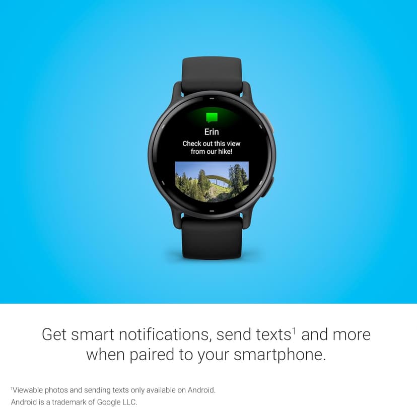 Garmin Vívoactive 5, Health and Fitness GPS Smartwatch, AMOLED Display, Up to 11 Days of Battery, Slate Aluminum Bezel with Black Case and Silicone Band