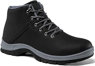 CARENURSE Mens Lightweight Hiking Boots Water Resistant Mid Ankle Work Casual Hiker Trekking Outdoor Boots Anti Slip Hiking Shoes