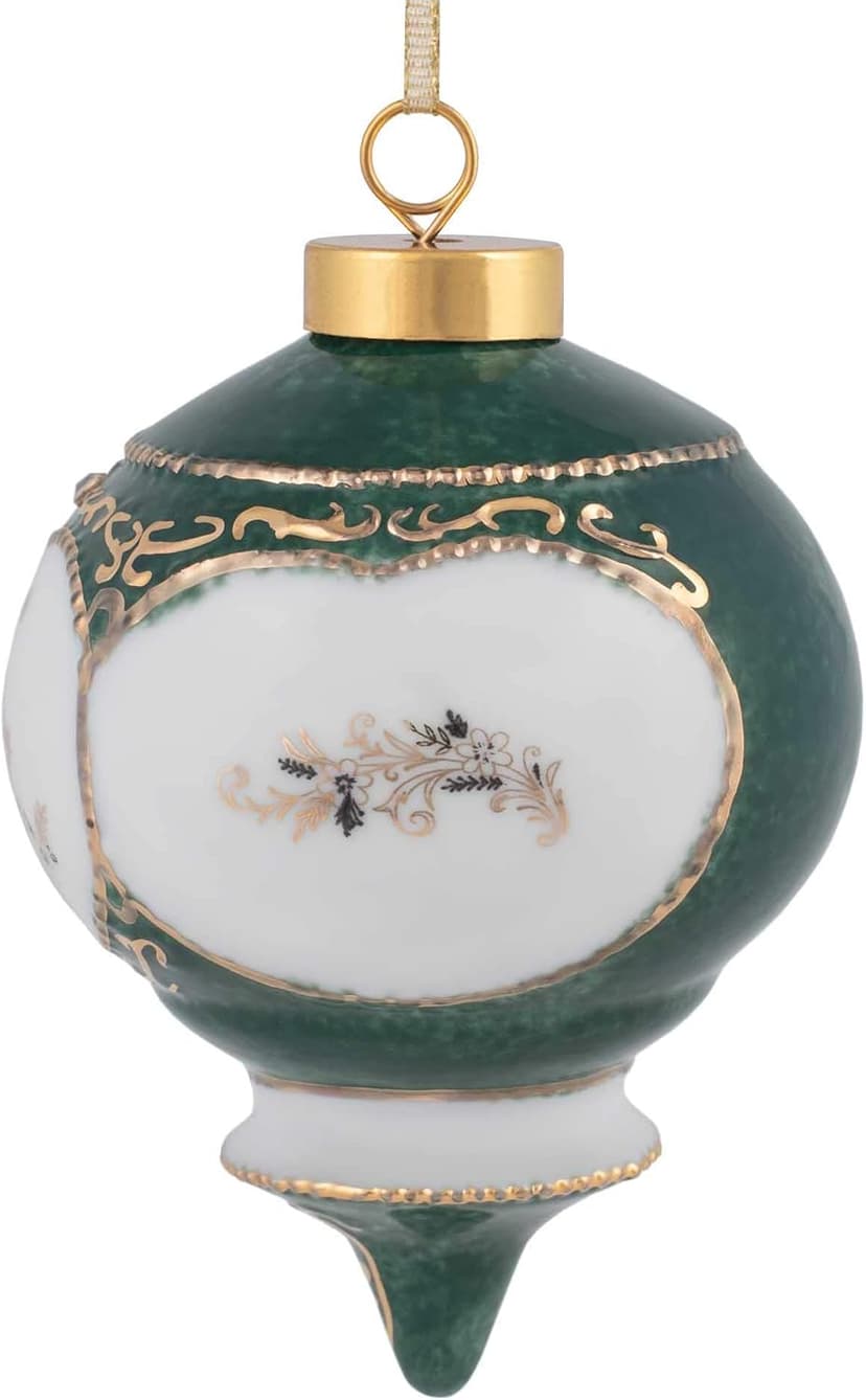 CBE Happy 50th Wedding Anniversary Victorian 4.5 Inch Porcelain Hanging Ornament B06XHQ5J2W