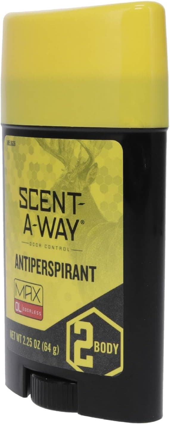 Hunters Specialties Scent-A-Way MAX Odorless Antiperspirant for Hunters, Trappers, Anglers, and Campers, 2.25 Oz