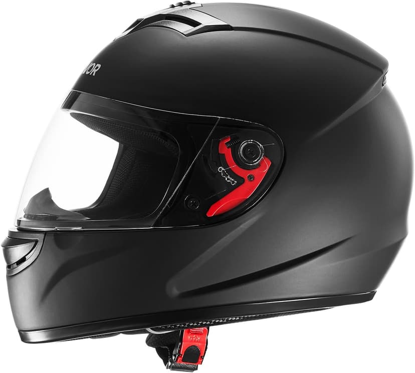 VEVOR Full Face Motorcycle Helmet DOT Approved, Dual Visor & Interchangeable Lens, Smart Street ABS Helmet Comfortable Motocross Helmet, Fit for Youth & Adults