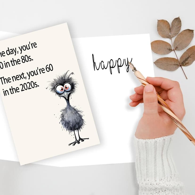 Funny 60th Birthday Card for Women Men, Unique 60th Birthday Gift for Mom, Dad, Friends – Hilarious 60th Birthday Decorations for Him or Her, Cool Card Gift for 60 Year Old Woman or Man