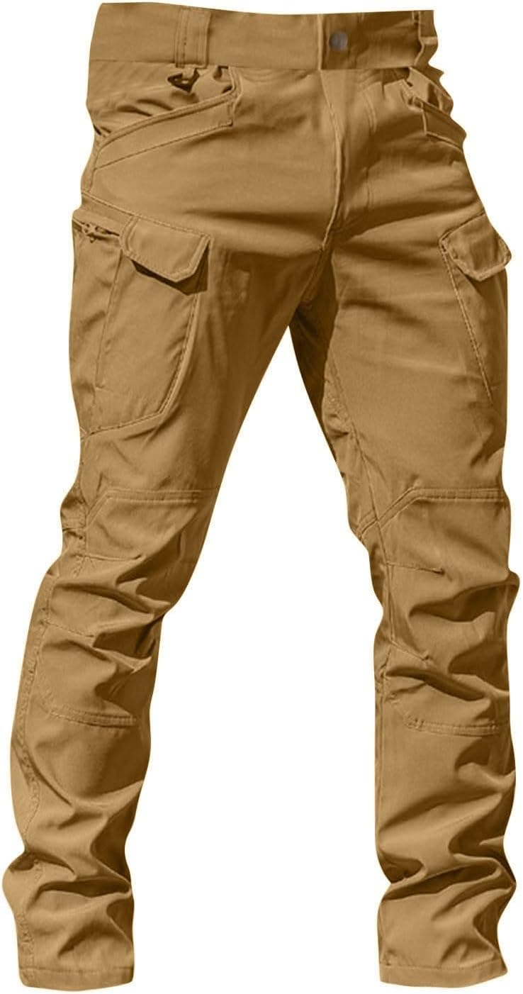 tobchonp Tactical Pants for Men Relaxed Fit Stretchy Work Pants Baggy Cargo Camo Pants Flex Carpenter Pant Multi Pockets