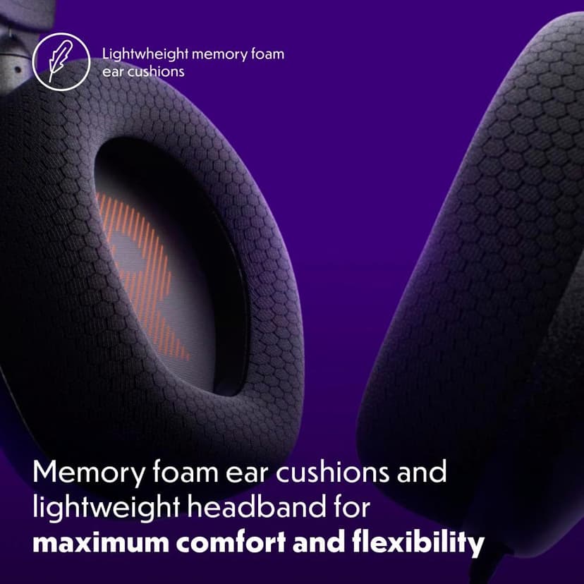 JBL Quantum 100M2 - Wired Over-Ear Gaming Headset with omnidirectional, Detachable mic with Mute Option and Fabric-Covered Memory Foam Ear Cushions, Compatible with All Platforms (Black)