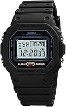 MASTOP Women's Men's Fashion Date LED Light Square Electronic Watch Waterproof Sports Multifunction Watches