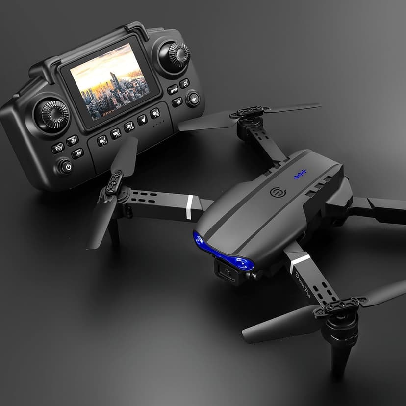 Mini Drone with Camera Remote Control Drones With Screen Display 2.4G Headless Mode, 3 Speed Gears, Altitude Hold RC Quadcopter for Adults Fpv Drone Birthday Gifts for Men Women