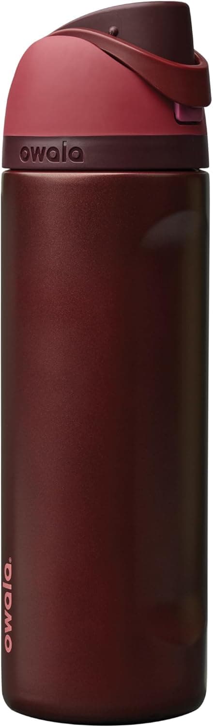 Owala FreeSip Stainless Steel Water Bottle 24 oz Black Cherry B0FJN3BTPV