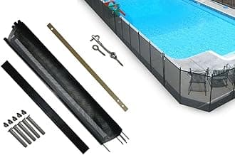 Pool Fence DIY by Life Saver Fencing Section Kit, 4 x 12-Feet, Black