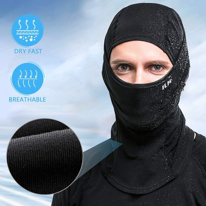 ILM Motorcycle Balaclava Face Mask Adult Youth for Ski Model FM01