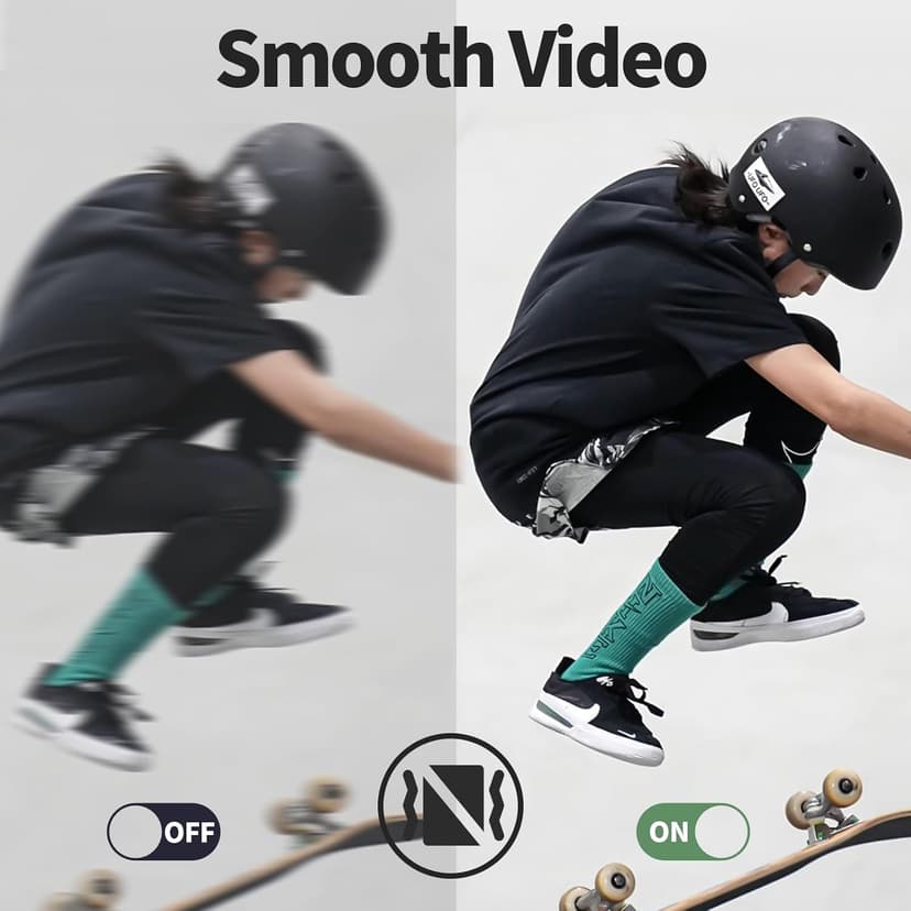 Cecosy Action Camera 4K 30FPS, Waterproof Camera 30M Underwater Ultra HD 131FT 170°Wide Angle Shooting, with 2 x 1050 mAh Batteries for Cycling, Ice Skating, Skiing, Fishing, Climbing