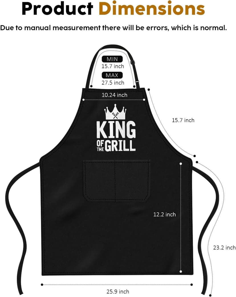 JDNFYGX Gifts for Men Dad Husband Boyfriend Brother, Funny Gifts for Him - Fathers Day, Birthday, Valentines Day, Grilling Gifts for Men, Cooking BBQ Grilling Aprons Gifts for Dad Him, Chef Gifts