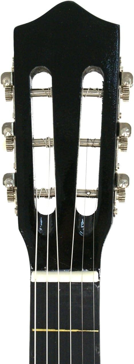 Smartxchoices 38" Acoustic Guitar Bundle Kit for Starter Beginner Music Lovers, 6-String Folk Guitar with Gig Bag, Extra Set Steel Strings, Strap, Pitch Pipe and Pick (Black)