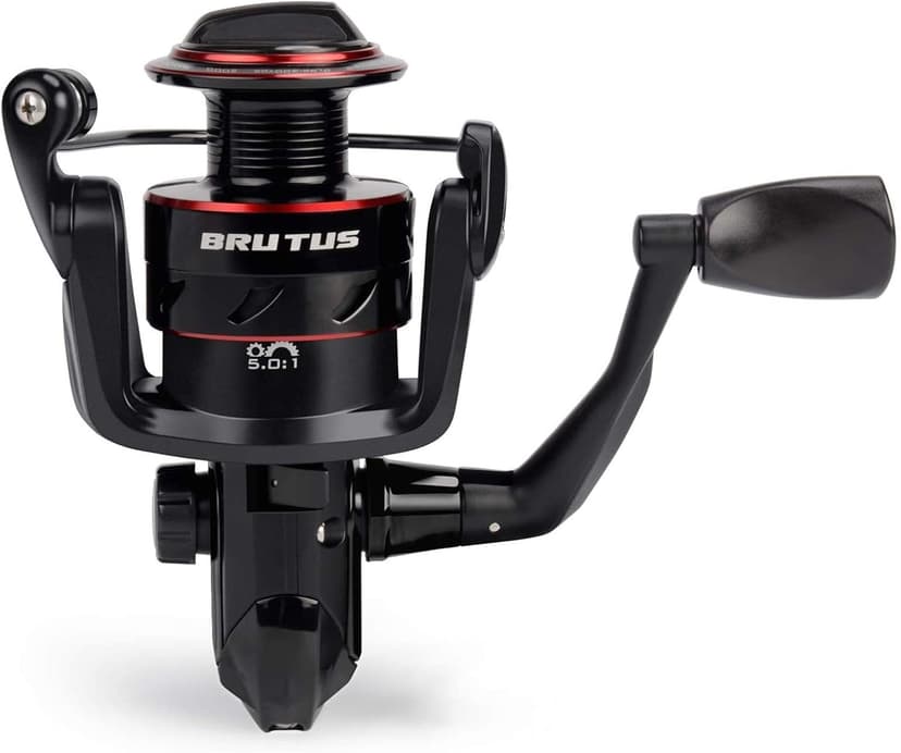 KastKing Brutus Spinning Reel, Freshwater Spinning Fishing Reels, Graphite Frame, CNC Aluminum Spool, 5.2:1 Gear Ratio, 4+1 Ball Bearings