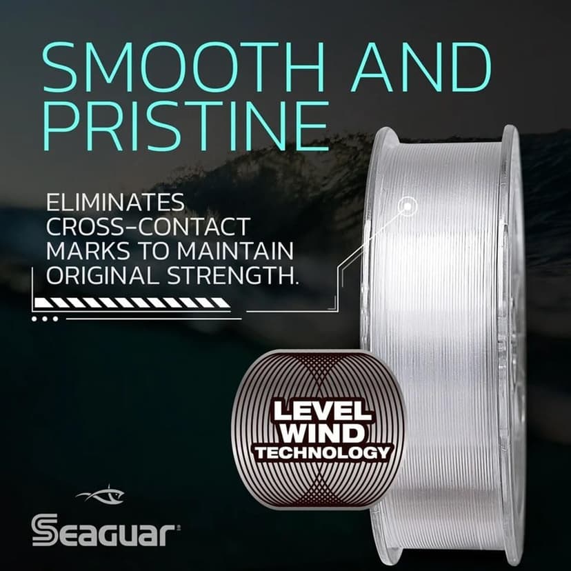 Seaguar Blue Label Fishing Leader Line for Saltwater, 100% Fluorocarbon, Clear, Multiple Sizes