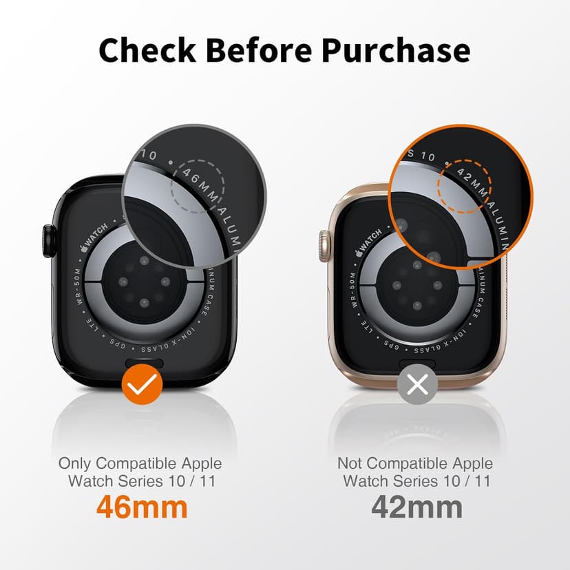 LK 6 Pack for Apple Watch Series 11 Screen Protector 46mm Series 10 [Flexible TPU Not Glass] Self-Healing, Max Coverage, Bubble Free, HD Clear Screen Protector for iWatch S11/S10 46mm, Anti-Scratch