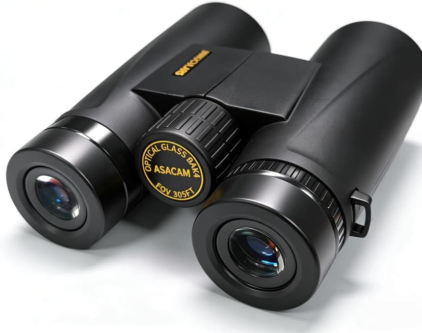 Asacam 12x42 Binoculars for Adults, High Powered Binoculars with Large Eyepiece, Lightweight HD BAK4 Prism for Bird Watching, Travel, Hunting, Camping, Sports