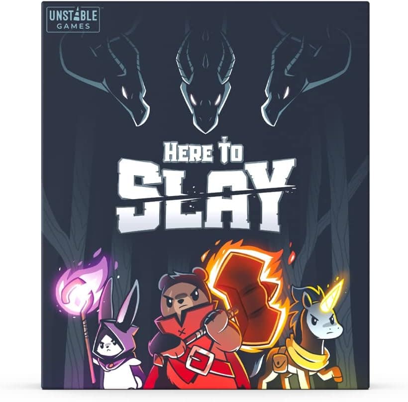 Unstable Games Here to Slay Card Game - Fantasy Adventure Strategy Game for 2-6 Players, Ages 10 and Up - Family Game Night Card Game from the Creators of Unstable Unicorns