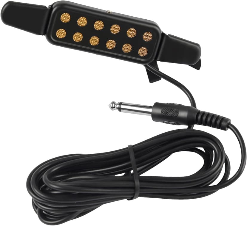 GOGHOST Clip-On Guitar Pickup for Steel-String (Not for Classical) Acoustic Guitar Pickups for 38-42 in Electric Pick Up Transducer Amplifier, Cable Length 10ft