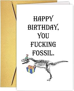 UUEFKTN Funny Birthday Card for Old Man, Old Guy Birthday Gift, Humor Happy Birthday Card for Him Men Getting Old, Ideal Birthday Card for Husband Dad Grandpa