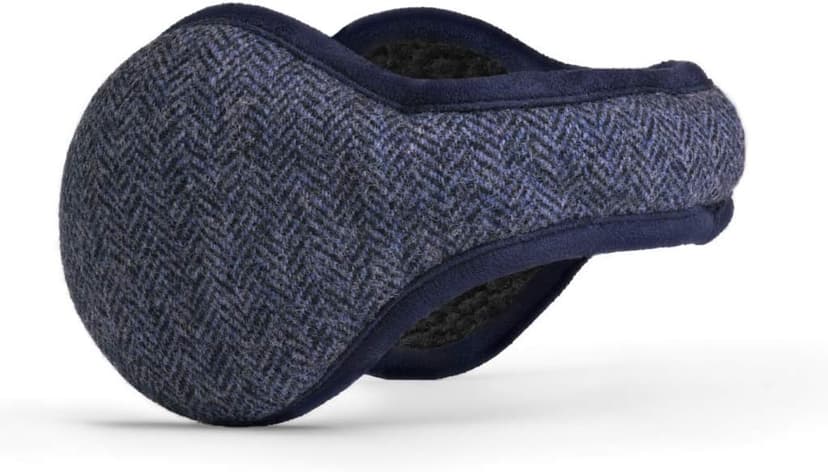 180s 180s Men's Wool Behind-the-Head Ear Warmer (Navy Herringbone)