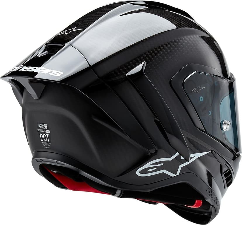 Alpinestars Supertech R10 Solid Helmet, Carbon Shell, CE-Certified, Advanced Ventilation & Fit