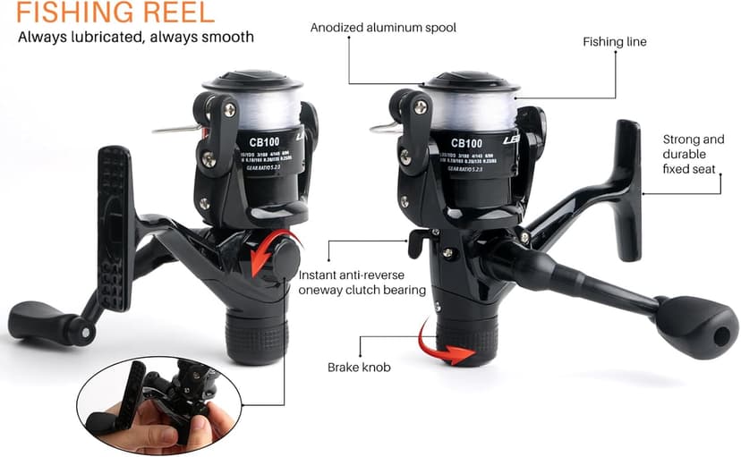 Telescopic Fishing Pole Reel Combo Ultralight Fishing Rod Spinning Reel with Tackle Bag All-in-One Fishing Accessories Fishing Gear Gifts Kit for Kids Adults Youth Beginner Saltwater Freshwater