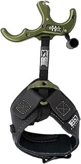 B3 ARCHERY Exit Hunter Archery Compound Bow Hunting Equipment 3-Finger Stainless Steel Easy Attach Lock-and-Load Release Aid with Wrist Strap