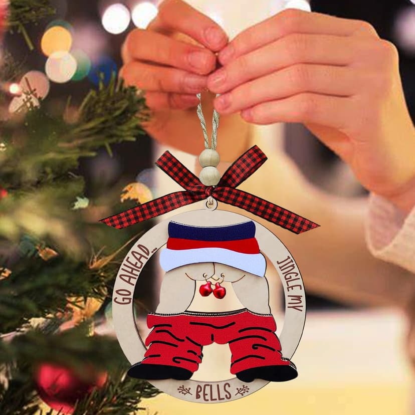 Funny Ornaments for Exchange, Silly,Naughty Ornament,Funny Gift, Dirty Santa Gifts, White Elephant Gag Gifts Funny Christmas Ornaments Adult, Ugly, Inappropriate, Fun, Unique Ornaments B0D8BBG6CR