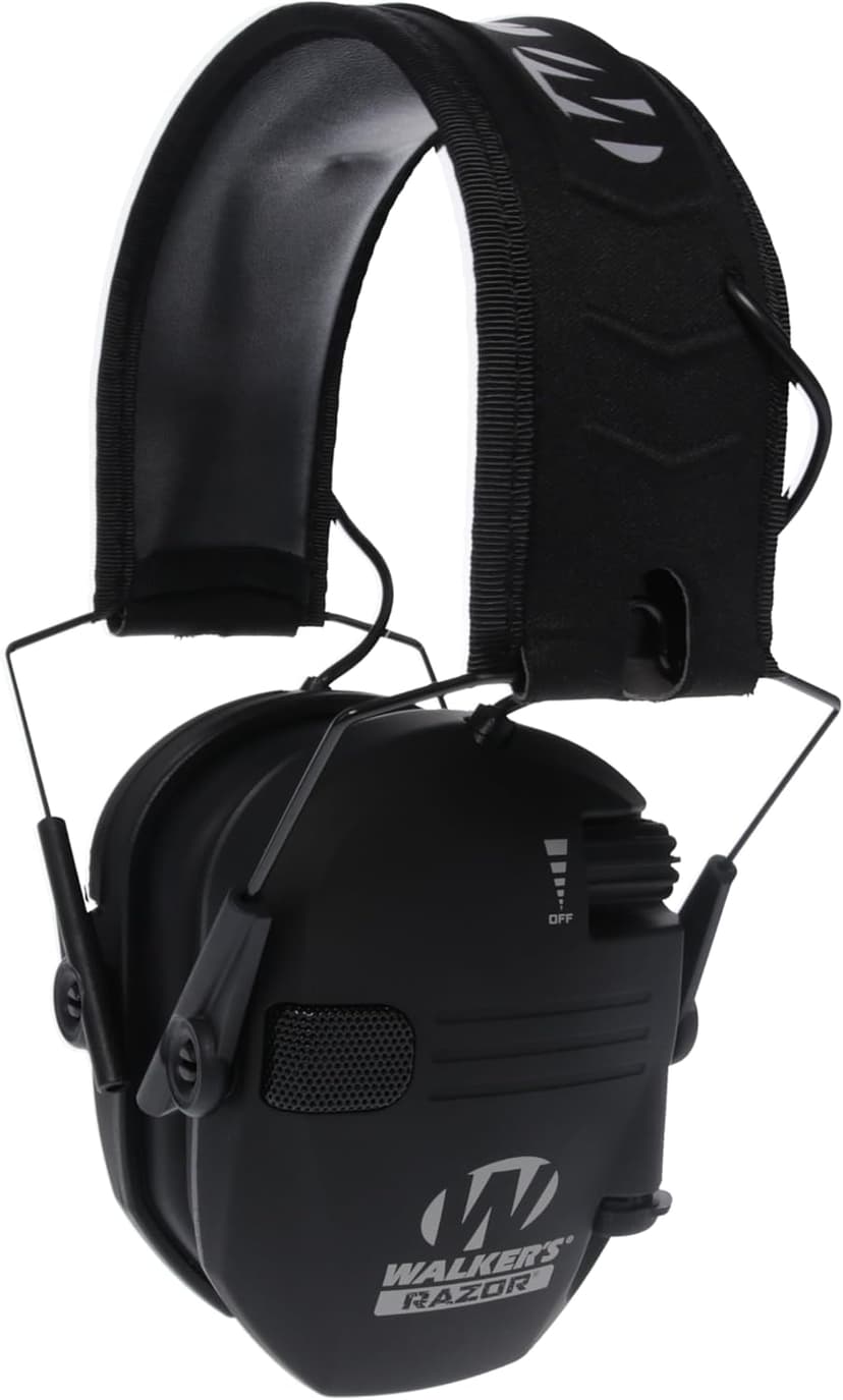 Walker's Razor Slim Ultra Low Profile Compact Design Adjustable Range Shooting Hunting Hearing Protection Electronic Earmuffs