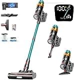 Cordless Vacuum Cleaner, 600W 50KPA 70Mins Vacuum Cleaners for Home, Stick Vacuum with Charging Dock Station, Anti-tangle Wireless Vacumm, Rechargeable Cordless Vacuum for Pet Hair/Carpet/Hard Floor