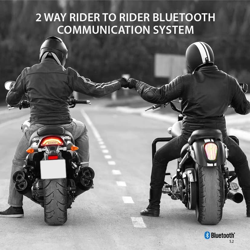 Cardo Systems Spirit Motorcycle Bluetooth Communication Headset - Black, Dual Pack