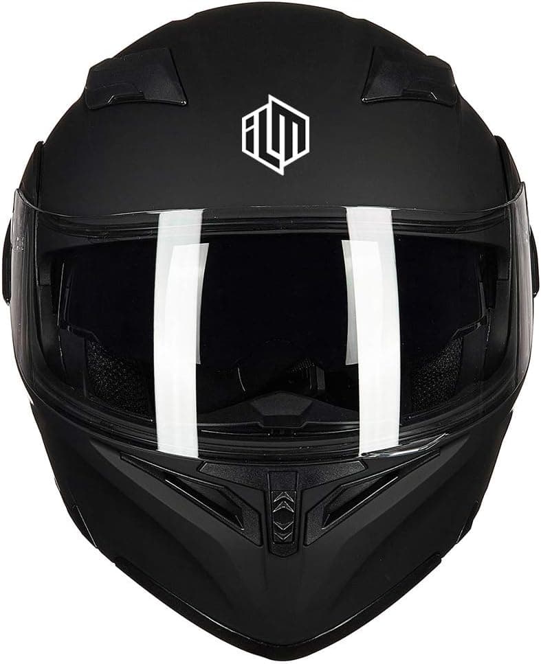 ILM Motorcycle Dual Visor Flip up Modular Full Face Helmet DOT Model 902/902L