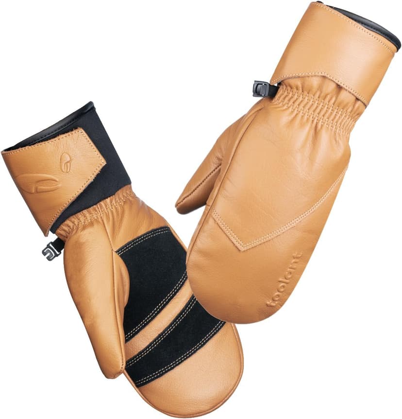 toolant Leather Ski Mittens, Winter Gifts for Men & Women, 3M Thinsulate, Waterproof & Durable for Snowboarding, Outdoors